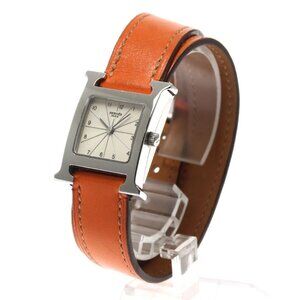 HERMES H watch HH1.210 Double Tour Silver Dial Quartz Ladies Watch_890450